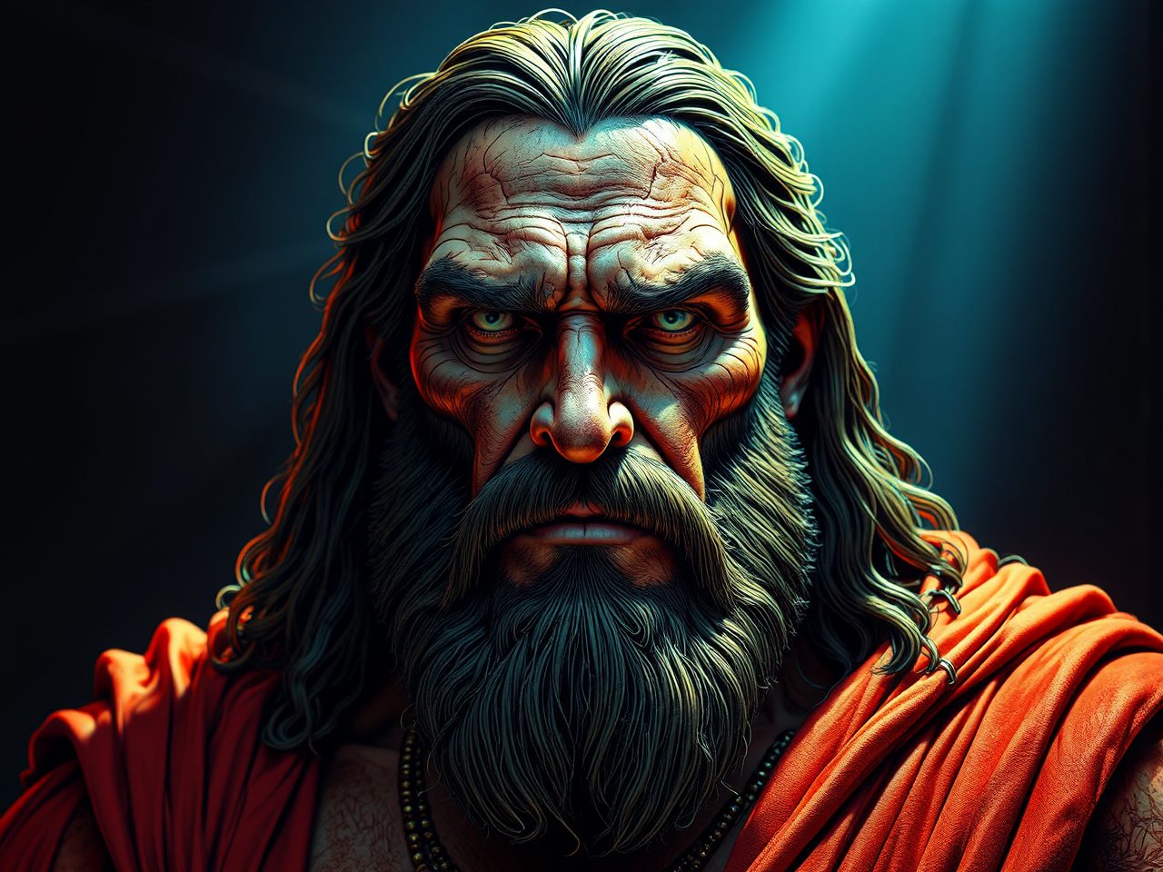 Hulking Jesus Christ in