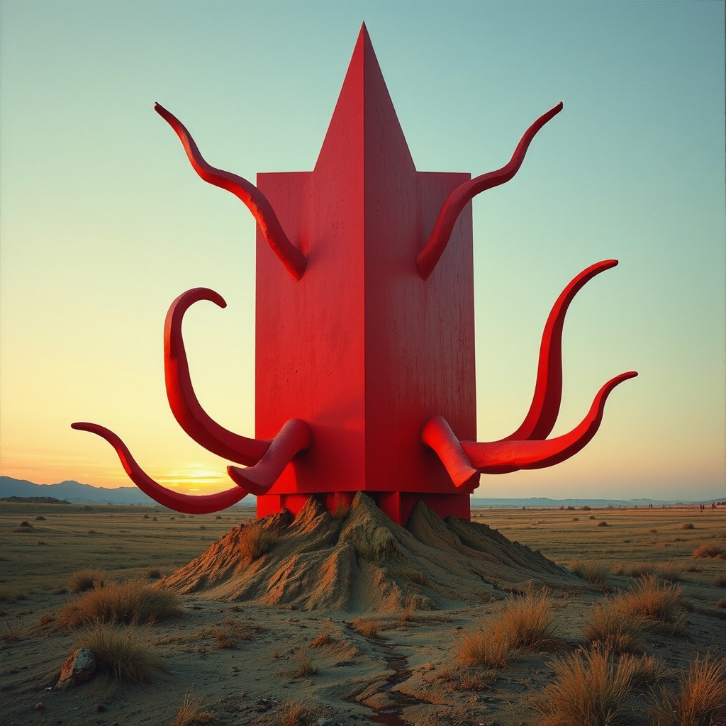 Art movement rejecting realism.