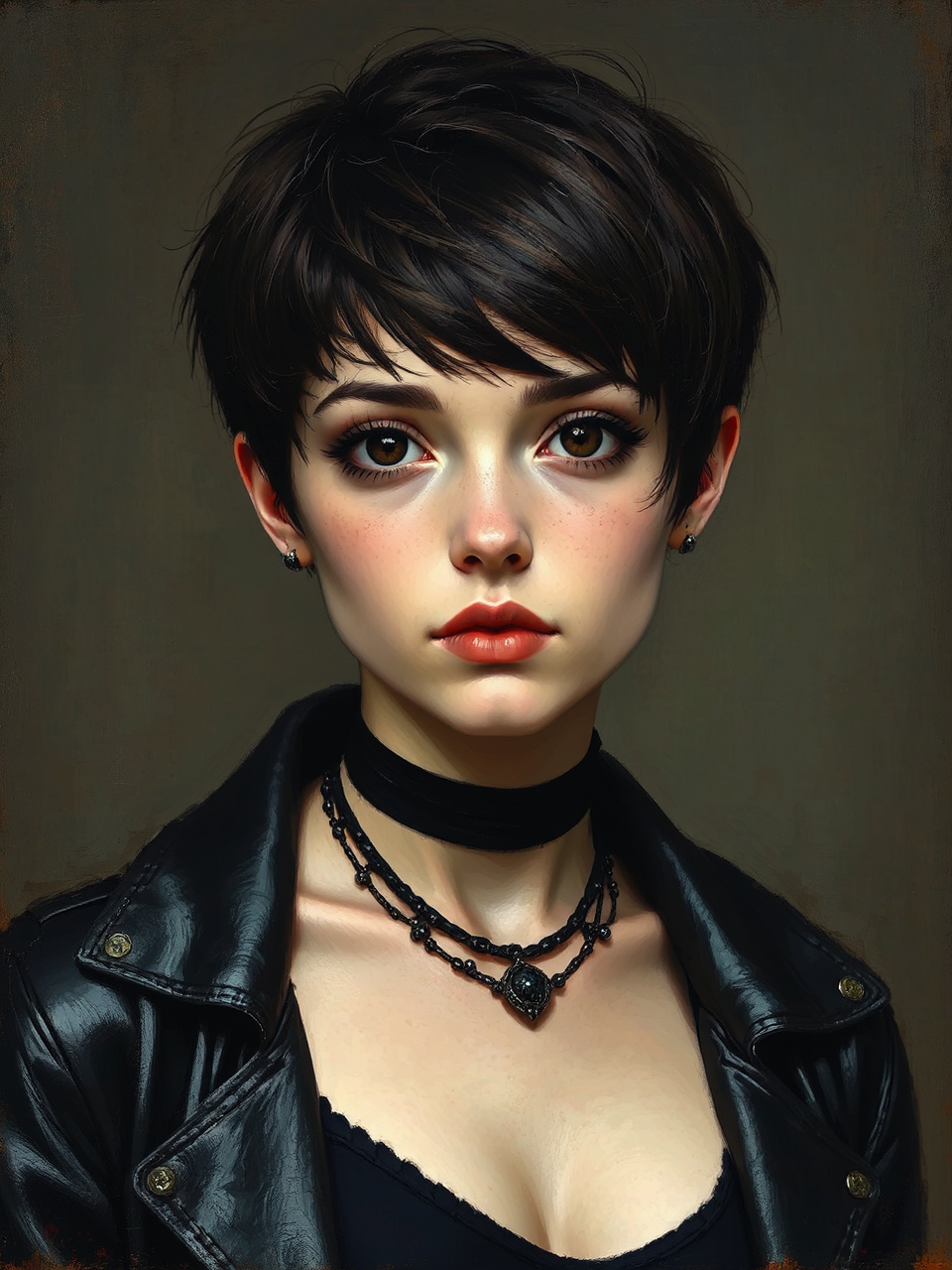 Goth portrait of a