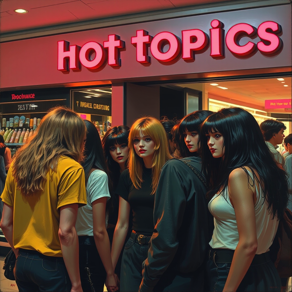 Teenagers loitering in a