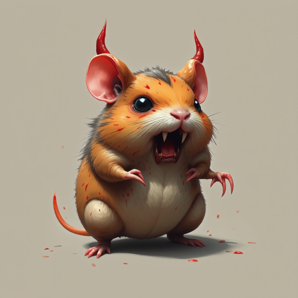 Demonic hamsters depicted in