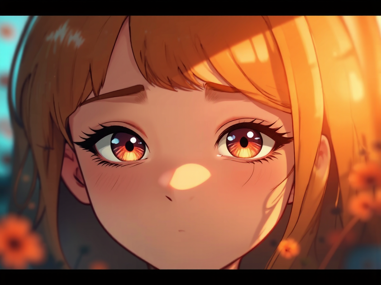 Two people with closed