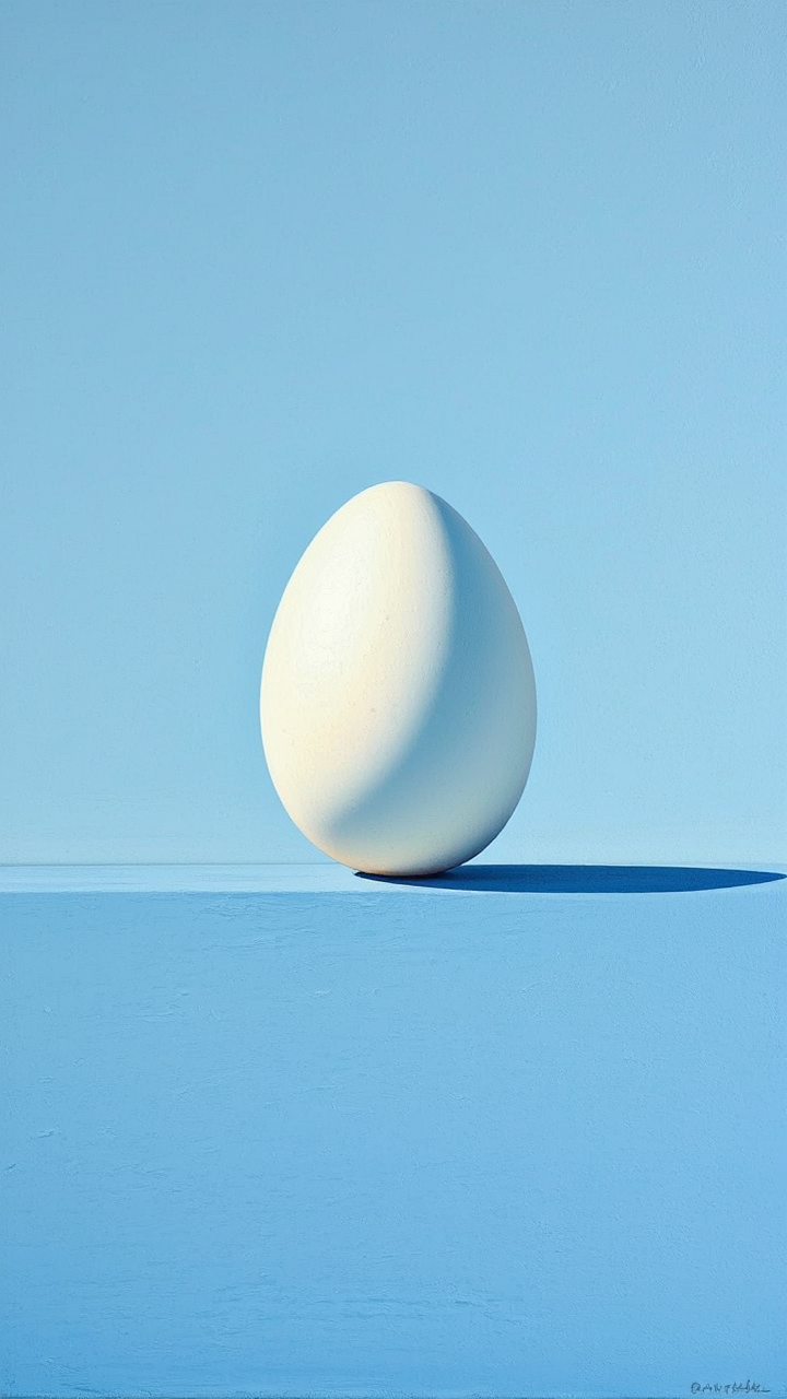 An abstract egg in