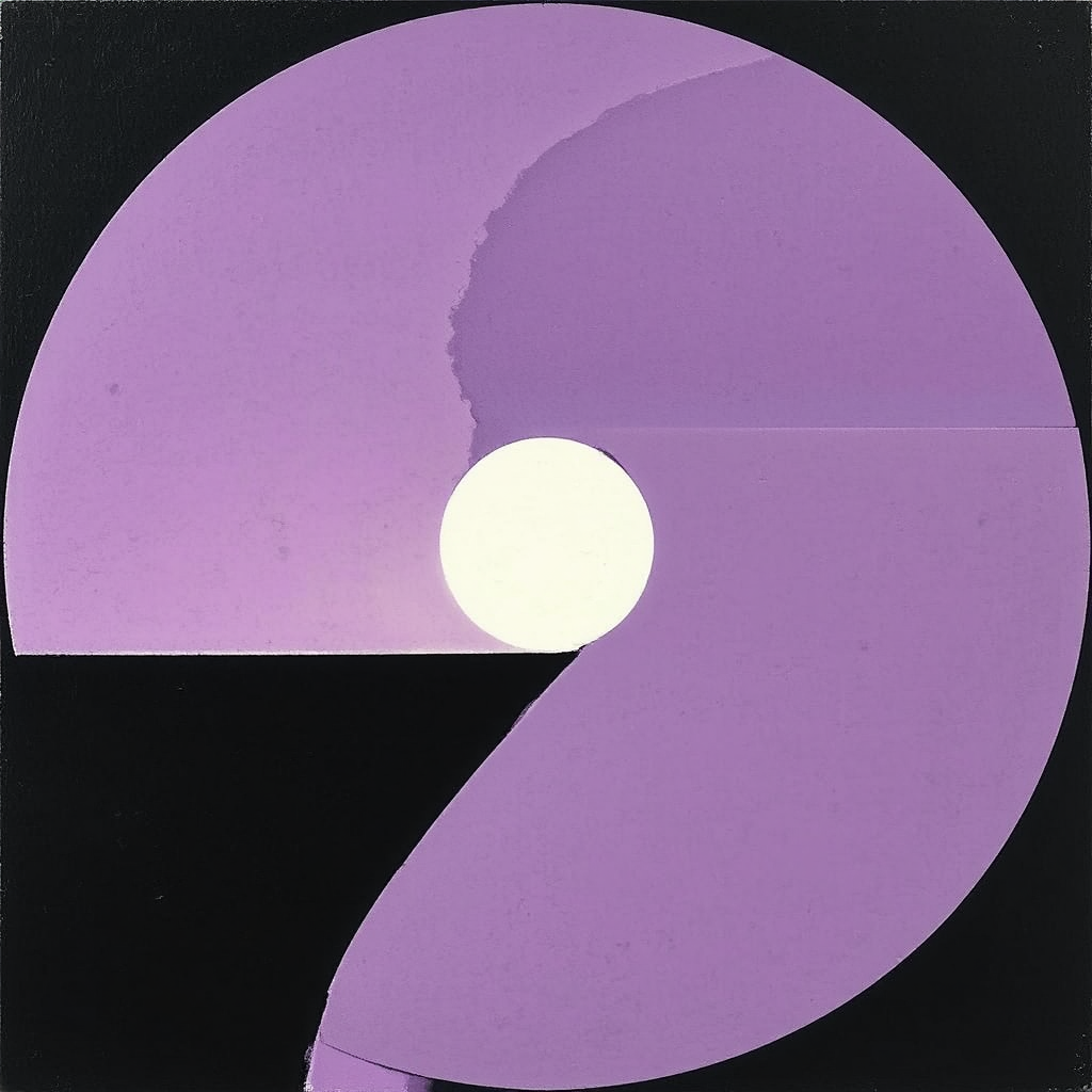 Black and purple geometric