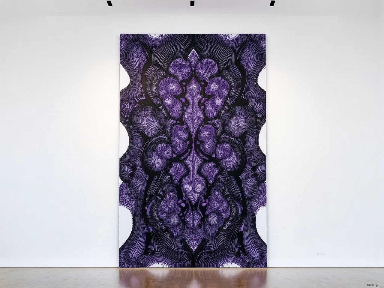 Large purple and black