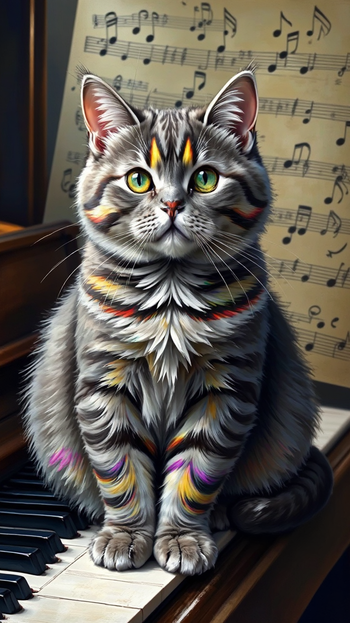 Grey British Shorthair cat