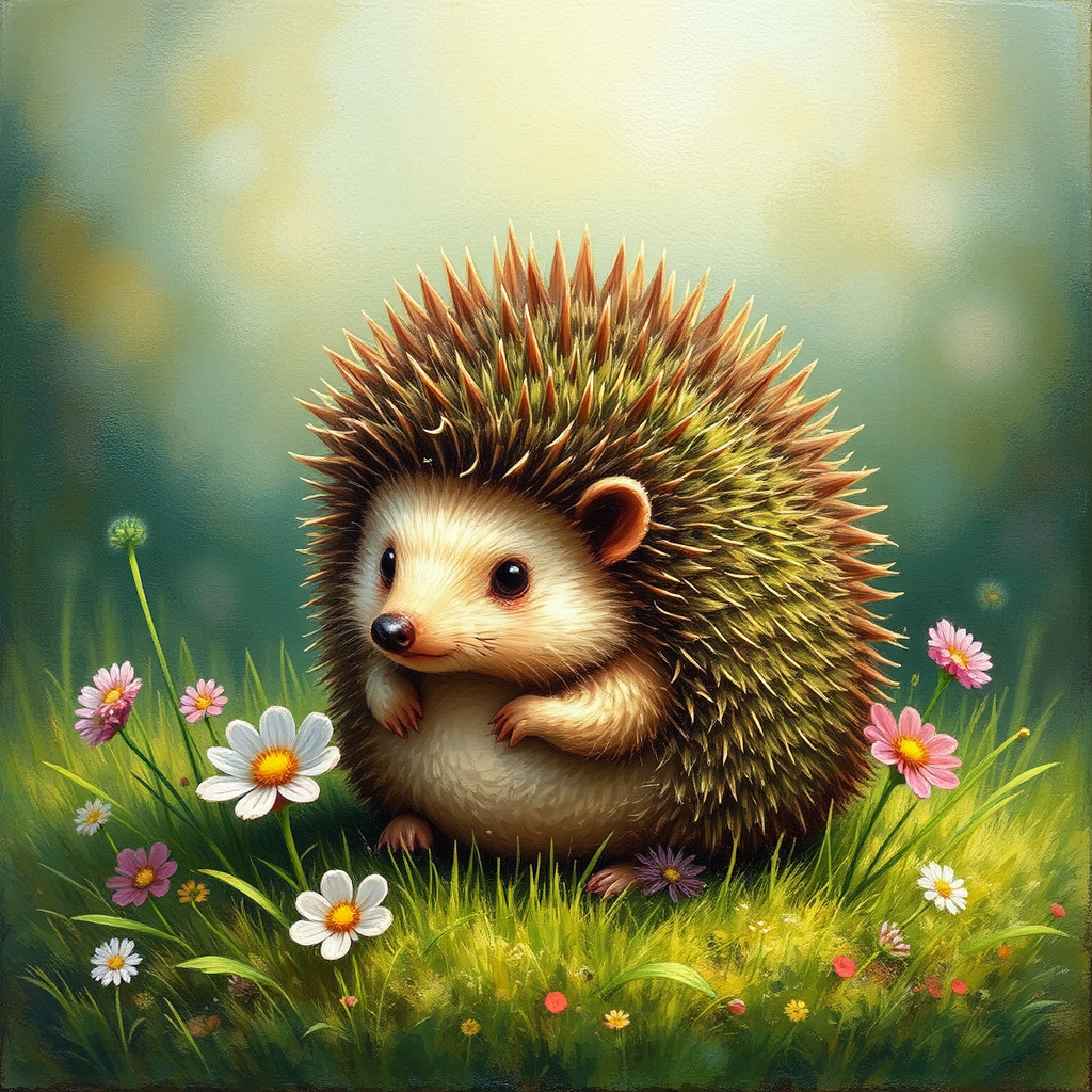 Chia pet hedgehog with