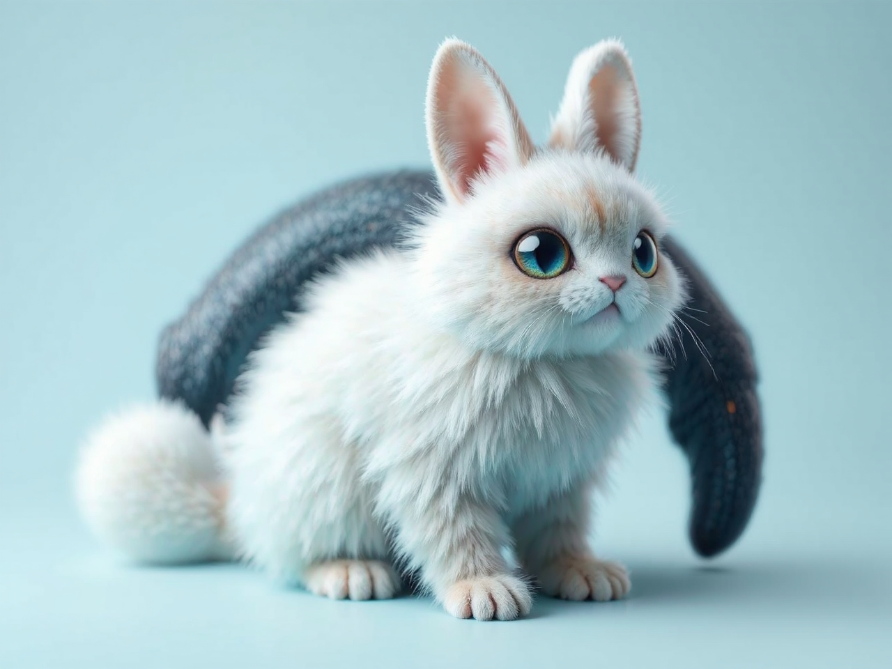 Fluffy, hybrid alien creature