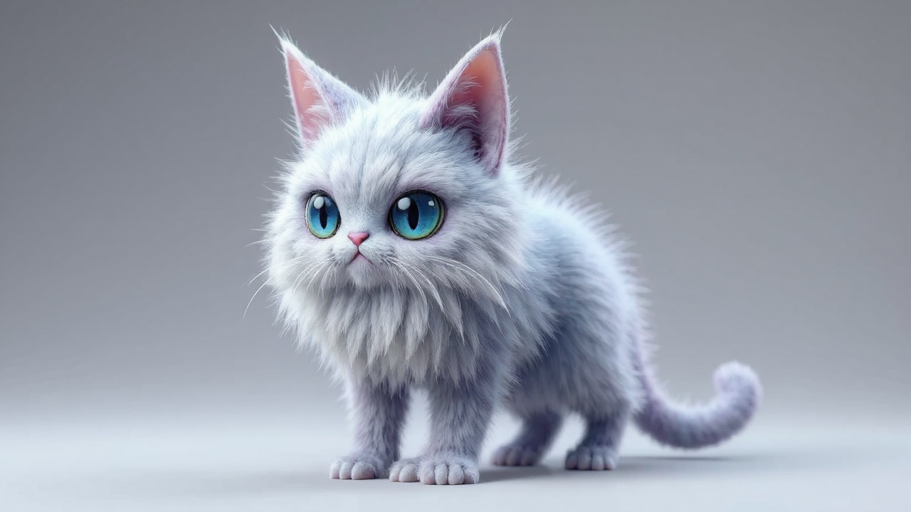 Furry extraterrestrial feline creature