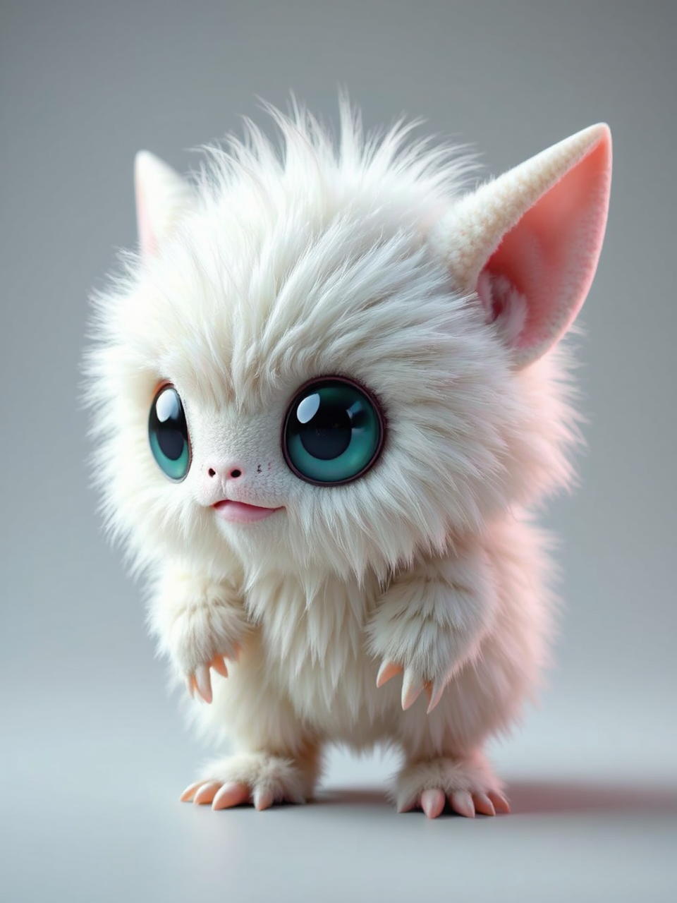 Fluffy alien creature in