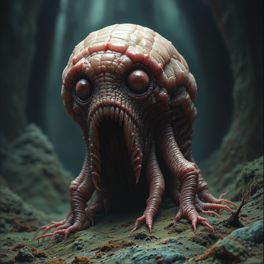 Tardigrade in abstract, disturbing